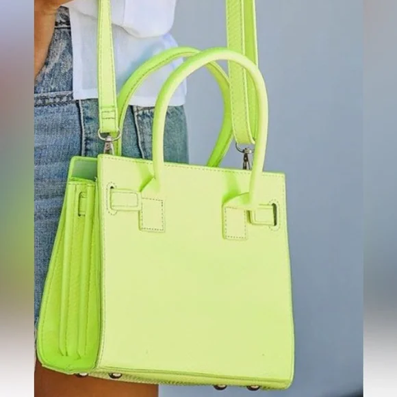 Vici Bags Vici Wiley Croc Embossed Crossbody Neon Green Poshmark